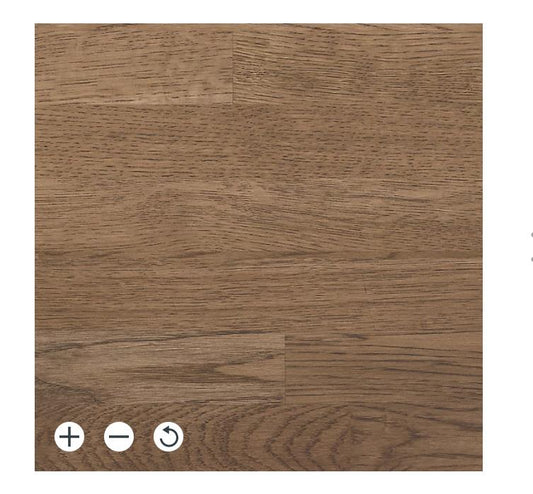 GoodHome 40mm Worktop Hinita Stained Dark Wood Effect Solid Oak Square Edge 3m