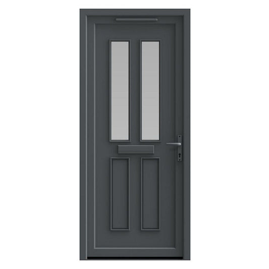 Fortia Chesil Frosted Glazed LH External Front Door Set (H)2085mm (W)840mm