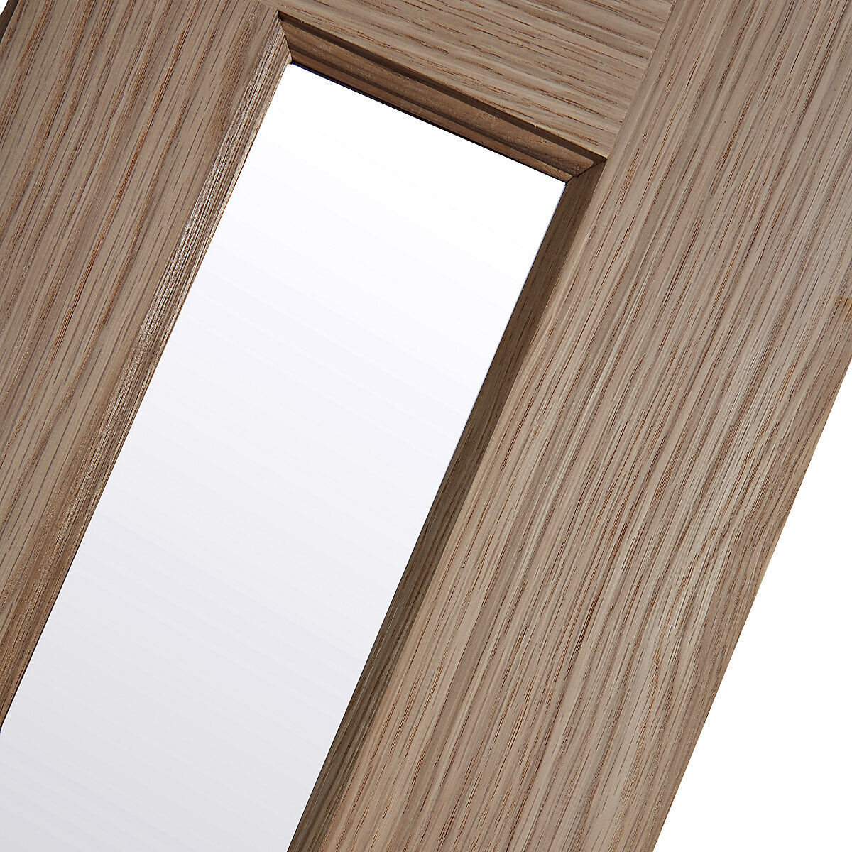 3 Lite Obscure Glazed Natural White Oak Veneer Internal Timber Door 1981 x 838mm