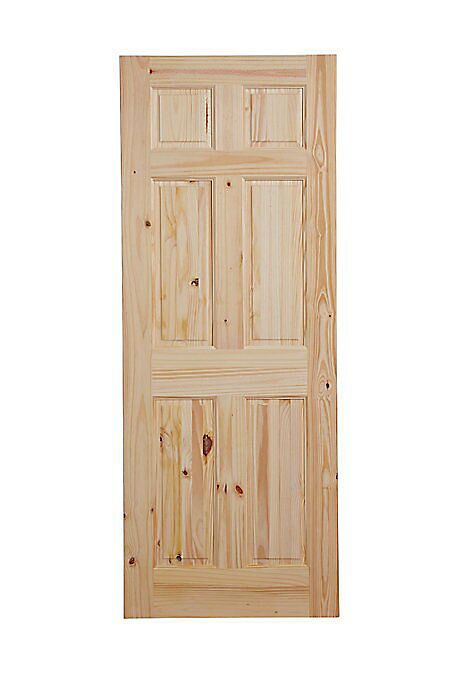 6 Panel Clanrye Victorian Internal Knotty Pine Door, (H)2032mm (W)813mm (T)44mm