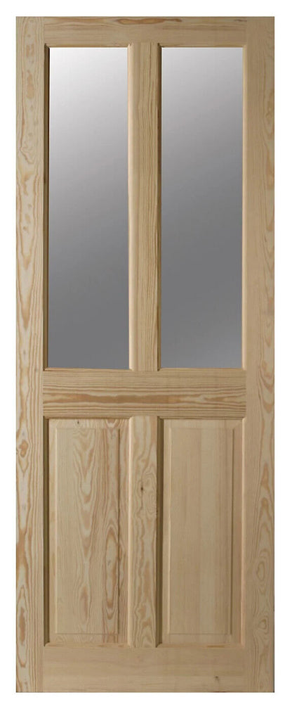 2 Lite Clear Glazed Victorian Internal Timber Door, 1981 x 762 x 40 mm