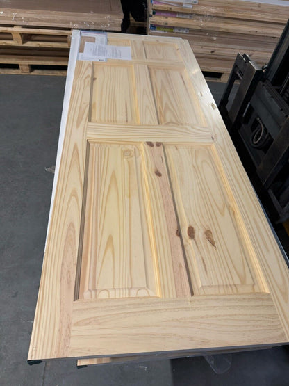 6 panel Unglazed Victorian Internal Knotty pine Door, (H)1981mm (W)762mm (T)35mm